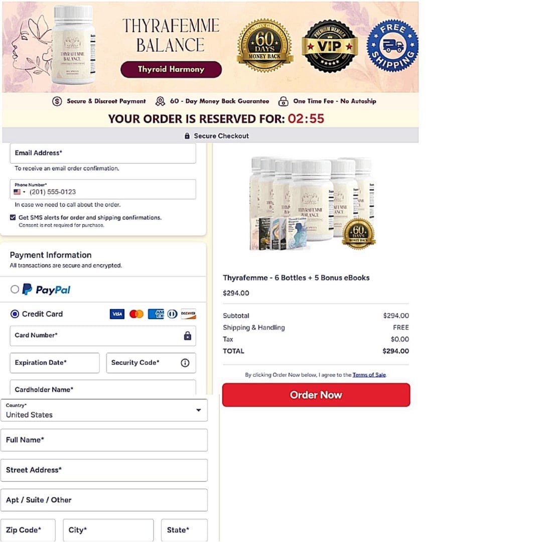 ThyraFemme Balance Cheakout Page